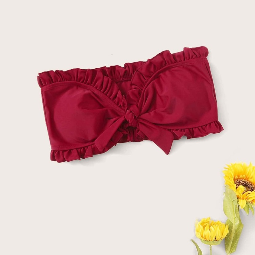 New Convertible 3 In 1 Ruffle Swim Top